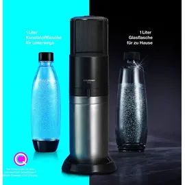 Sodastream Fuse PET-Flasche 2 x 1 l schwarz