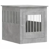 vidaXL Hundekäfig im Möbelstil Betongrau 64,5x80x71 cm Holzwerkstoff