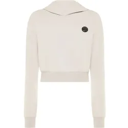 PLEIN SPORT Damen Kapuzensweat Sweatshirt, Grau, XL