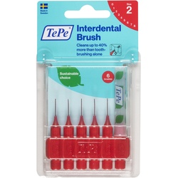 TEPE Interdentalbürste 0,5mm rot