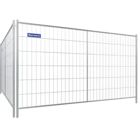 Schake Mobilzaun 3,5x2m Stahl Weiß