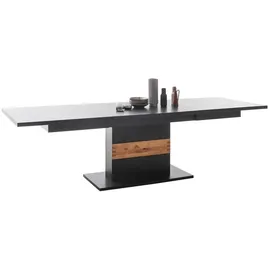 MCA Furniture MCA Cesena Tisch mit Säule 180x100(280) cm Holzwerkstoff/Schwarzgrau