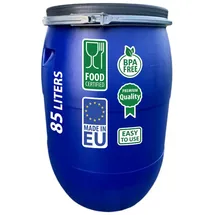 Sterk Plast Fass mit Kreis, Durchmesser – 44 cm, Fassungsvermögen – 85 Liter
