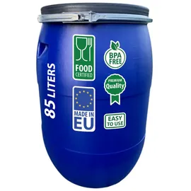 Sterk Plast Fass mit Kreis, Durchmesser – 44 cm, Fassungsvermögen – 85 Liter