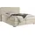 Home Affaire Boxspringbett HOME AFFAIRE "Manchester", beige (creme), B:160cm L:208cm, Strukturstoff-Bezug (100% Polyester), Komplettbetten, Boxspringbett, 5 Breiten, 3 Ausführungen, 2 Härtegraden, Topper, Steppung