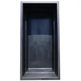 Wacredo Fertigteich GFK Rechteckbecken 300 x 150 x 100cm, BxLxH: 150x300x100 cm, 3300 l, Rechteckbecken, Teichbecken, architektonisch schwarz