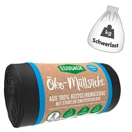 ecosack® Öko-Schwerlastsäcke 120,0 l schwarz 35 μm, 24 St.
