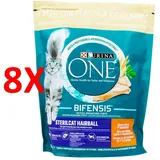 8 X Purina One Sterilcat Hairball Huhn Und Vollkornbeutel 800 Gramm