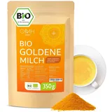 OMH nutrition OH MY HEALTH Bio Goldene Milch 350g I Kurkuma Ashwagandha Ingwer Triphala Ceylon Zimt Pfeffer Pulver Golden Milk Ayurveda Fertigmischung