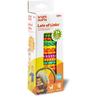 Bright Starts Bright Starts, Oball, Kinderwagenkette Verbindungsglieder, Lots of Links, biegbar, einfach zu befestigen, leichte Reinigung, perfekt für unterwegs