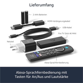 Amazon Fire TV Stick 4K Max mit Alexa-Sprachfernbedienung 2021 (3. Gen.)