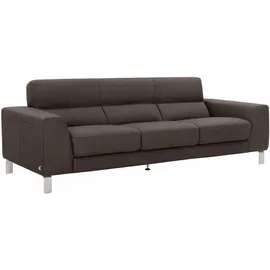 Calia Italia 3-Sitzer CALIA ITALIA "Simon, toller Sitzkomfort, italienisches Designsofa, Breite 232cm", braun, B:232cm H:81cm T:94cm, Leder SORRENTO - 100% Leder;Leder BULL - 100% Leder, Sofas, in zwei Lederqualitäten
