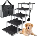 Petigi Hundetreppe klappbar 5 Stufen 70 kg