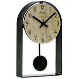 AMS Funkpendel-Tischuhr 5189 - Metallgehäuse lackiert