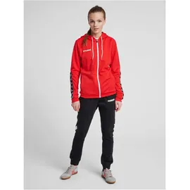 hummel Authentic Poly Zip Hoodie Woman, True Red XS