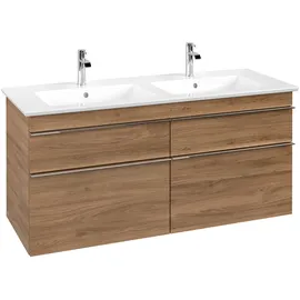Villeroy & Boch Waschbeckenunterschrank 4 Auszüge 125,3 x 59,0 x 47,7 cm Kansas Oak / Chrome