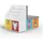 Vicco Kinderregal Onix 97,1 x 78,4 cm weiß mit 6 Faltboxen