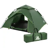 Automatik Pop-Up Camping Zelt Wasserdicht Kuppelzelt für 4 Personen Wurfzelt