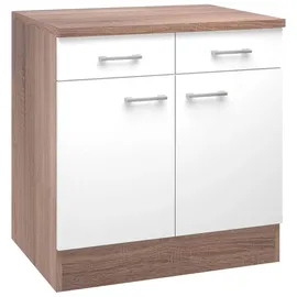 Flex-Well Unterschrank Samoa 80 x 60 x 85 cm Weiß