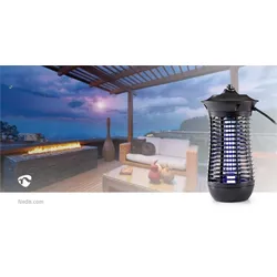 Nedis Moskito Stop-Lichtfalle - 18 W - Lampentyp: 2G11 18W PL/BL - Effektive Reichweite: 150 m2 - Schwarz