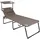 Mojawo XXL Gartenliege Taupe mit Dach