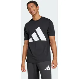 adidas Essentials Big Logo Kurzarm-T-Shirt Black / White XL