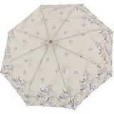 Doppler Nature Mini Taschenschirm Zweigmuster, cremefarben