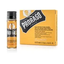 PRORASO Huile CHaude Pour La Barbe 4x17 ml