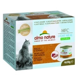 Almo nature HFC Natural Light Meal 4x50 g Thunfisch & Huhn