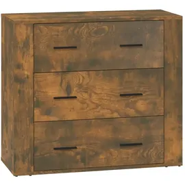 vidaXL Sideboard Räuchereiche 80x33x70 cm Holzwerkstoff