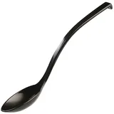 APS 88628 3er-Set Delicatessen Löffel, Kunststoff, ca. Ø 6 cm Schwarz