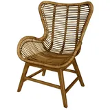 SIT Möbel SIT Sessel 68x95x64cm Teakholz/Rattan beige