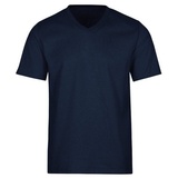 Trigema T-Shirt » V-Shirt DELUXE Baumwolle«, (1 tlg.), Gr. 4XL, navy, , 93250412-4XL