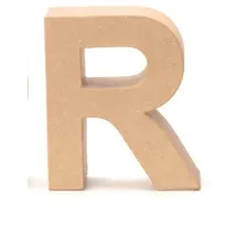 Glorex  Papp-Buchstabe R 17,5 x 5,5 cm