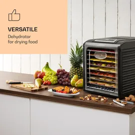 Klarstein Fruit Jerky Plus 9 Ablagen 600-700 W 35-70 °C Schwarz