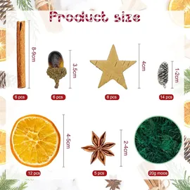 luxuskollektion 52-teiliges Weihnachtsdeko Adventskranz Set mit