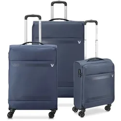 Roncato Jazz 4.0 4 Rollen Kofferset 3-teilig  blau