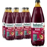 hohes C PLUS Antioxidantien (6 x 1l), 100% Saft, Apfel, rote Trauben, Aronia, Vitamin C, PLUS an Antioxidantien, ohne Zuckerzusatz, vegan