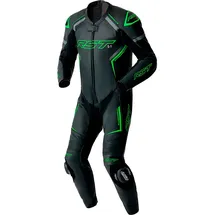 RST S1 D3O Lederkombi - Neon Green - XL