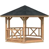 Palmako Betty 4,23 x 4,23 m Hellbraun