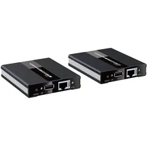 TECHLY HDMI-KVM Extender over CAT5 60 m Schwarz/Silber