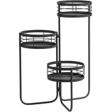 Dehner Blumentreppe 48 x 58 x 48 cm Schwarz
