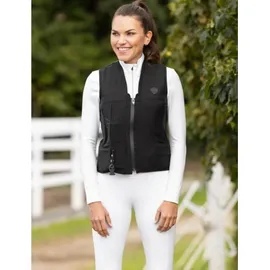Covalliero Airbag-Weste Manege Sicherheitsweste Schwarz M
