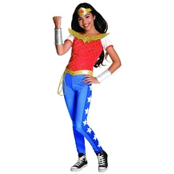 Rubie ́s Kostüm Wonder Woman, Original Superheldin Kostüm aus ‚DC Superhero Girls‘ blau 116