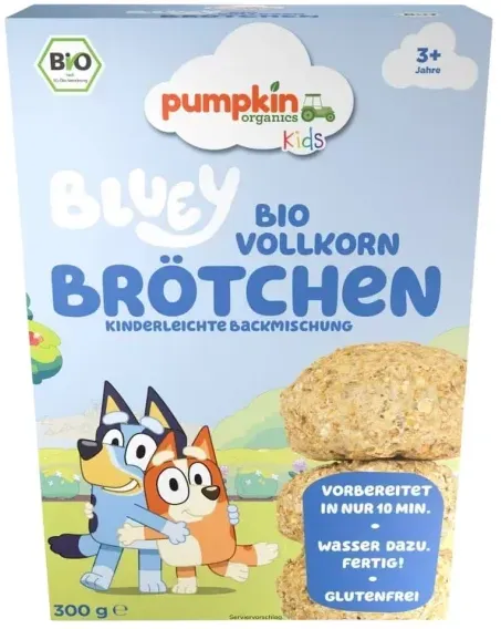 Pumpkin Bluey Vollkorn Brötchen Backmischung bio