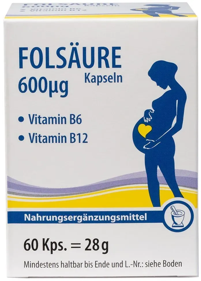 Folsäure 600 μg Kapseln