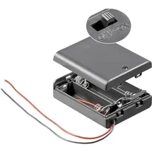 goobay Batteriebox 3x Mignon (AA) 68,5 x 48 x 18,7mm