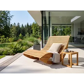 prestige home living outdoor Ergonomische Doppelschwungliege 150 x 120 x 66 cm Braun