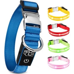 Petsation Leuchthalsband Hundehalsband blau XS