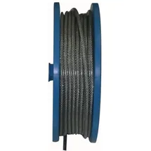 Pösamo Pösamo, Seil, Drahtseil Psamo 1,5-3 mm Stahl verzinkt plastifiziert Meterware (230 m)